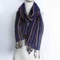Bufandas indias bohemias - 50x180cm - Colores aleatorios con hilo dorado