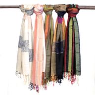 Bufandas bohemias indias grandes - 75x180cm - Verdes al azar