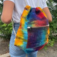 Bolsa de cuerda de cáñamo Tiedye