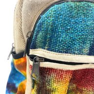 Mochila mediana de cáñamo Tiedye sin estampado