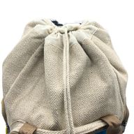 Mochila cuadrada grande de cáñamo Tiedye