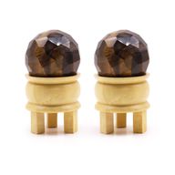 Bola Curativa de Piedras Preciosas y soporte - Ojo de tigre