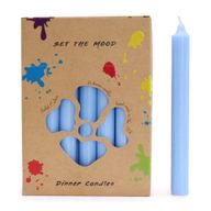 Juego de Velas de Mesa de Color Sólido - Pack de 21 - Azul Cielo
