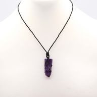 Colgante de punta plana con Piedras Preciosas - Amatista