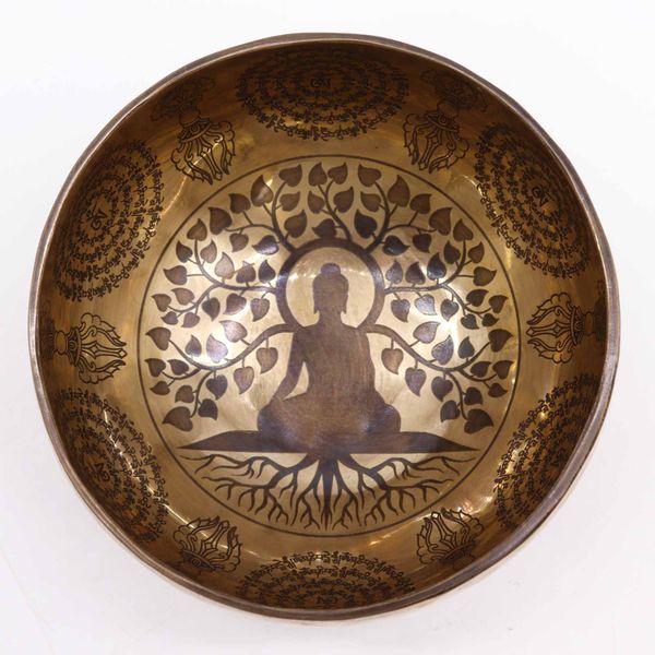 Cuenco Tibetano Curativo Grabado - 16cm - 7 ChakrasCuenco Tibetano Curativo Grabado - 16cm - 7 Chakras
