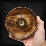Disco porta incienso para conos y varillas - Ying & Yang