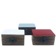 Pastillero de Madera 9x5x4cm - Colores Cerámicos Sólidos - Surtido
