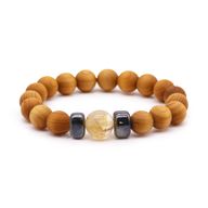 Pulsera de Cedro - Chakra Solar - Citrino