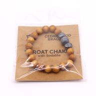 Pulsera de Cedro - Chakra Garganta - Sodalita