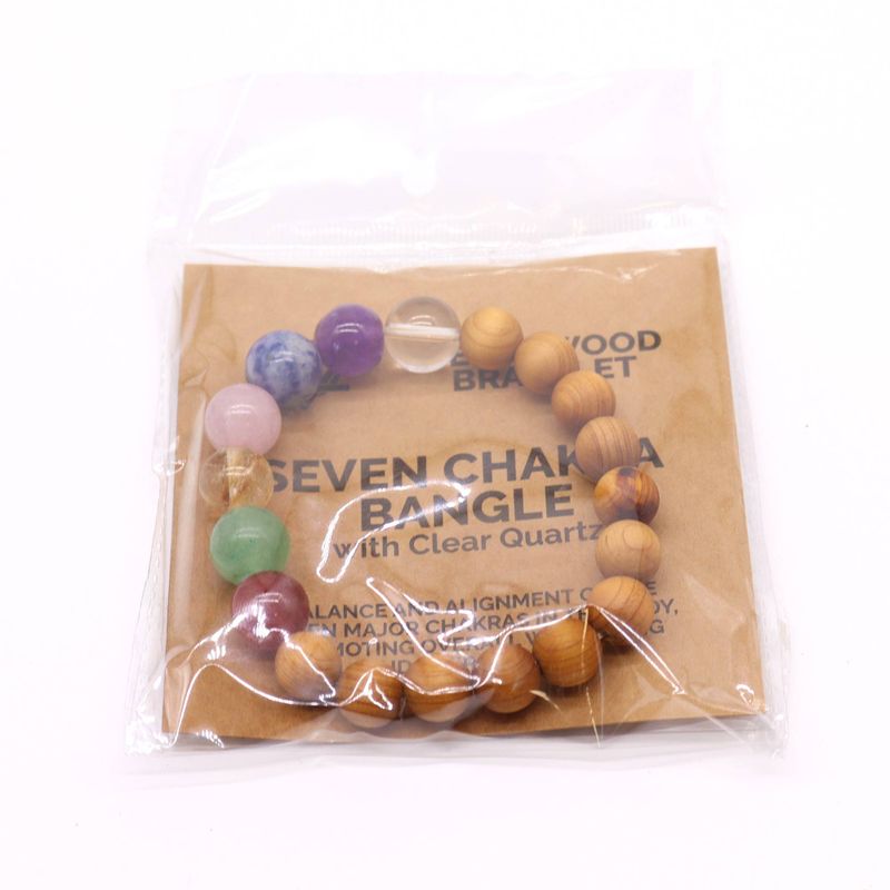 Pulsera de Cedro - 7 chakras