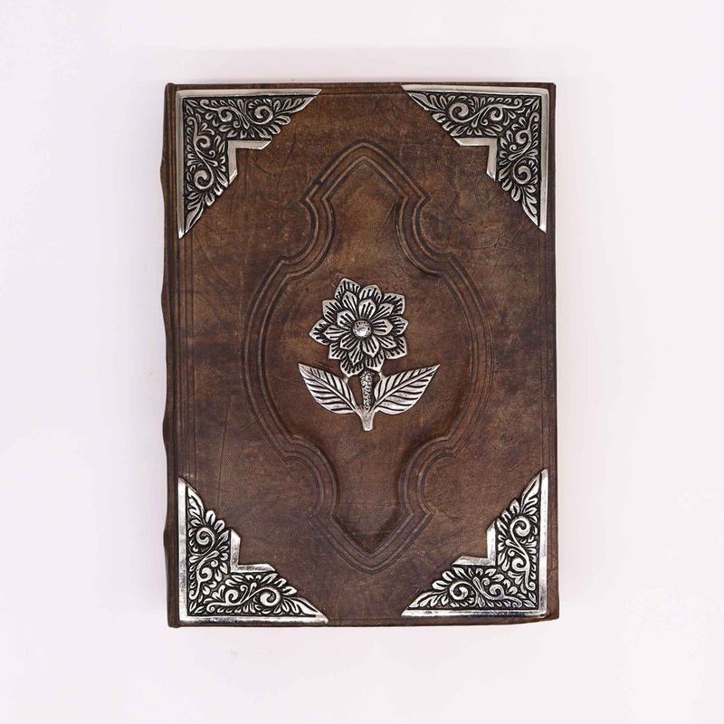 Libro Bronceado Rojo - Decoracion de rosas de zinc con bordes de cubierta