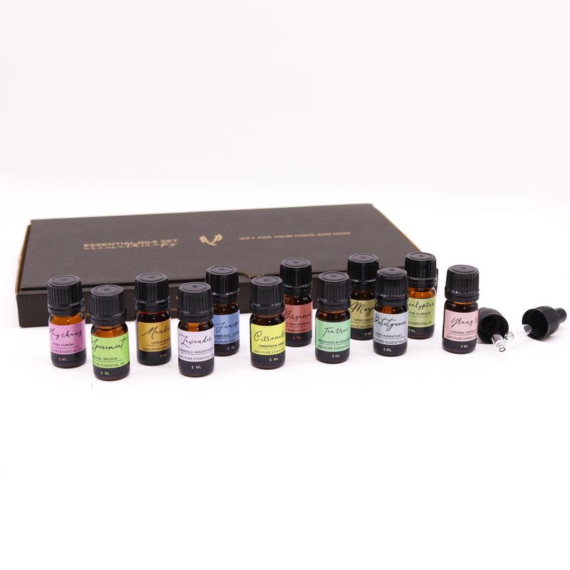 Set de aceites esenciales Primavera – 12 × 5 ml