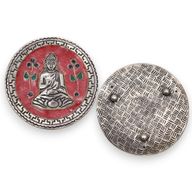 Porta-incienso Buda Rojo Decorativo 10cm