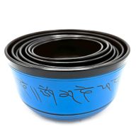 Juego grande de siete cuencos tibetanos para chakras (19,5-35 cm)