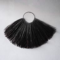 Abanico de algas marinas grande para decoración de pared - Negro