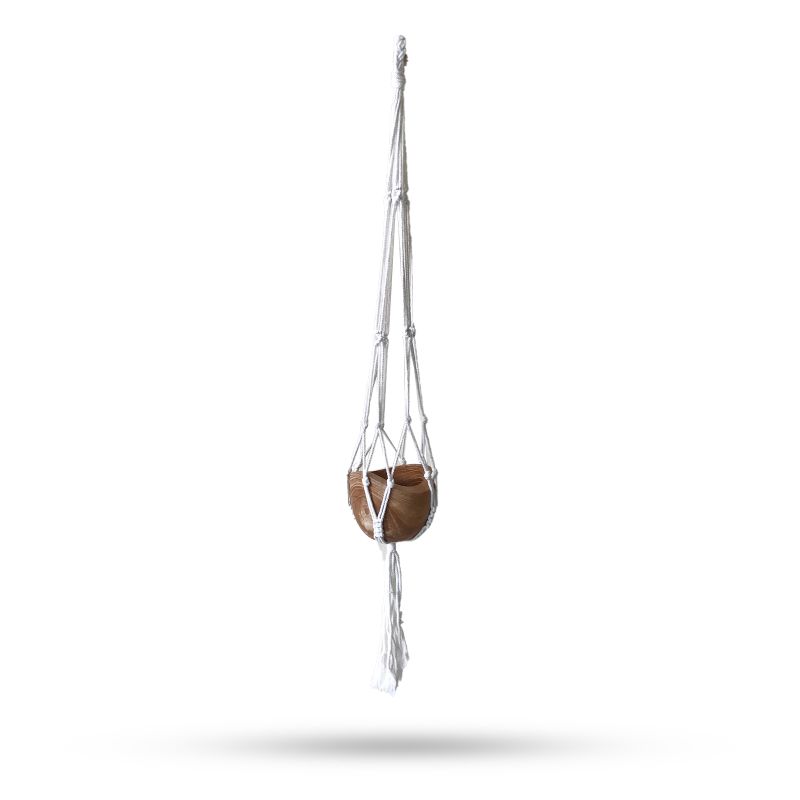 Macrame Soporte Clásico - Natural Med Pot