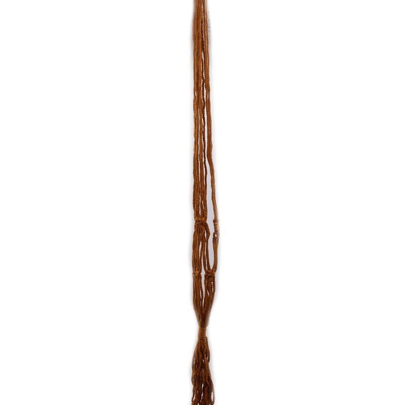 Macrame Maceta Clásico - Chocolate Med Pot