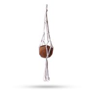 Macramé Porta Maceta Gota Pequeña - Natural - 75cm