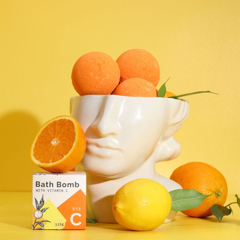 Bomba de Baño con Vitamina C y Aceites Esenciales