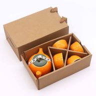 Set de Tetera - Naranja - Tetera & Cuatro tazas