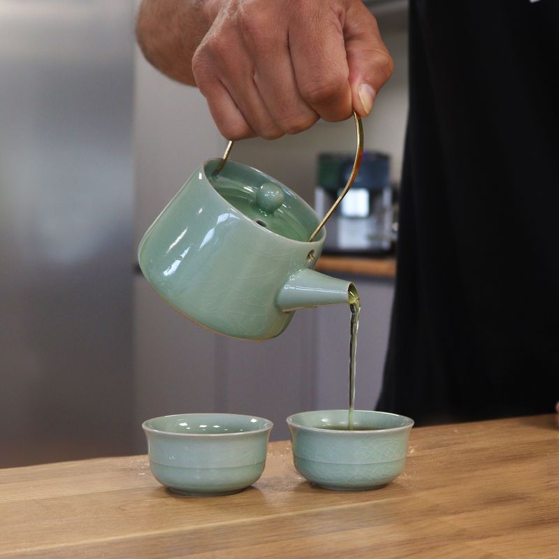 Set de Tetera - Verde - Tetera & Dos Tazas