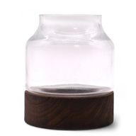 Terario Pequeño en Madera de Tung Oscura - 12x13cm