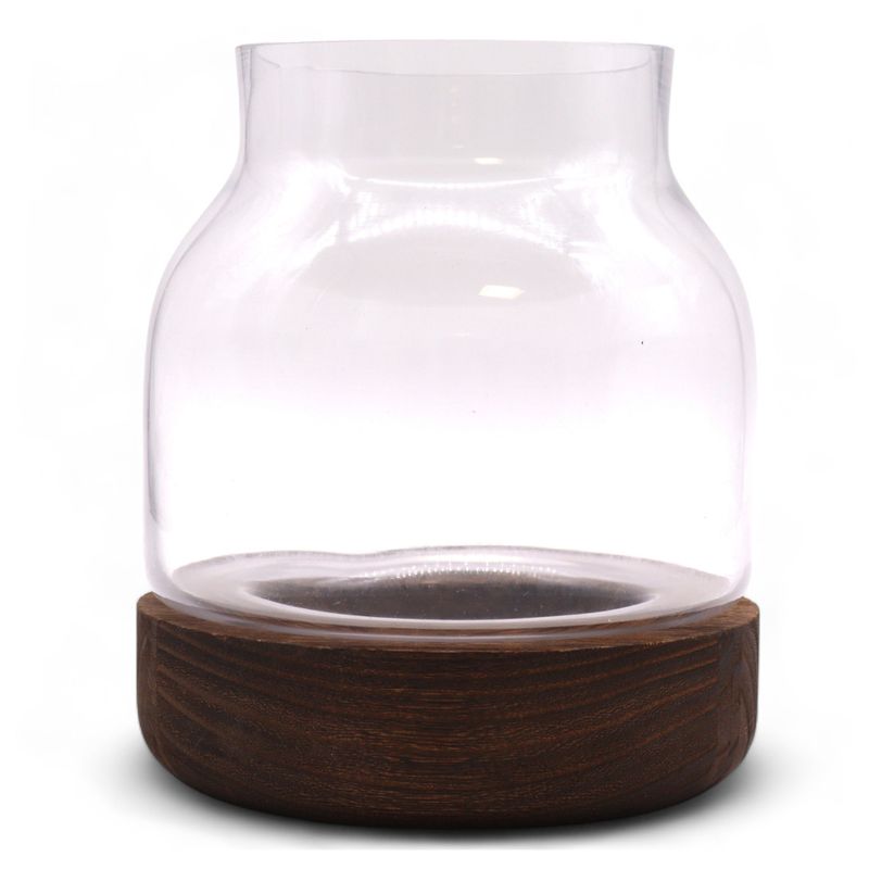 Terario Mediano en Madera de Tung Oscura - 16x18cm