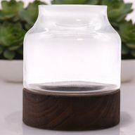 Terario Mediano en Madera de Tung Oscura - 16x18cm