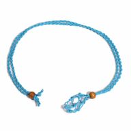 Cordones para Collar de Pieras Preciosas 45 cm - Azul