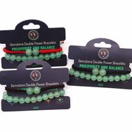 Pulseras de Doble Poder de Piedras Preciosas - Jade