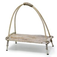 Soporte para Té de Hoja de Coco - Acabado Blanco