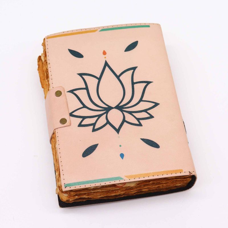 Cuaderno de Cuero - 7  Chakras - 12,5x17,5cm