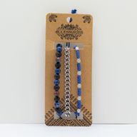 Set de Pulseras para Hombre - Med Set Blues