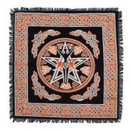 Mantel de altar esotérico con flecos - Madre Tierra