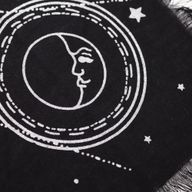 Mantel de altar esotérico con flecos - Carta Lunar y Solar