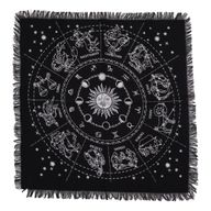 Mantel de altar esotérico con flecos - Horóscopo