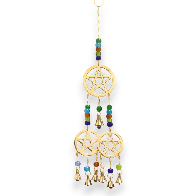 Campanas Indias - Tri-Pentagrama - 7 Campanas - 9.5x32cm