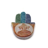 Porta Incienso Hamsa de Esteatita 9x6cm -Buddah