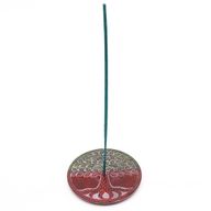Porta-incienso Disco de Esteatita 10cm - Árbol de la Vida