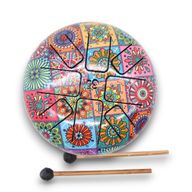Tambor Mediano Hapi Multicolor - 17x13cm