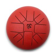 Tambor Mediano Hapi Om Rojo- 22x16cm