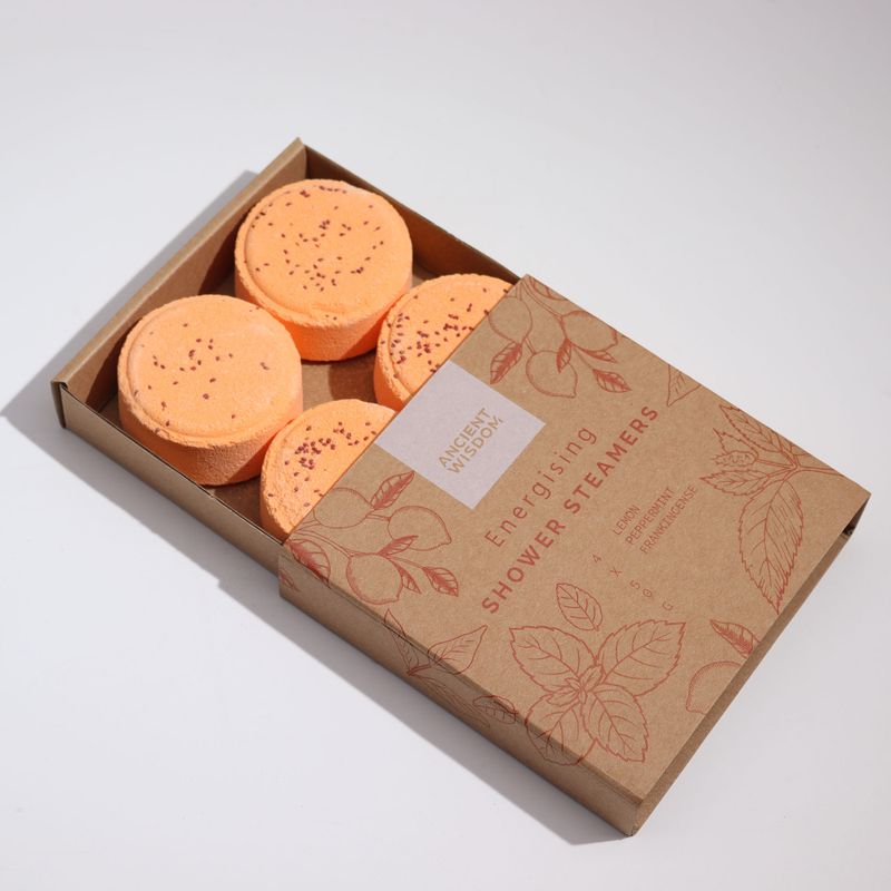 Pastillas de Ducha Zen - Cuarteto de Bienestar Terapéutico - Energizante