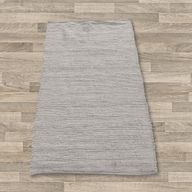 Alfombra india pequeña de algodón tejida a mano - 50x90cm - Gris