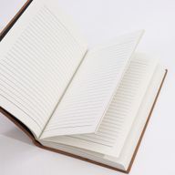 Cuaderno de Notas Marrón Oscuro - Rayadas