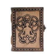Cuaderno Esotérico Buda - Vintage con Borde de Costura