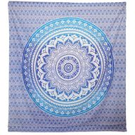 Tapiz  Pared / Pareo - Mandala - Azul