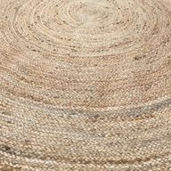 Alfombra redonda extragrande de yute 200 cm