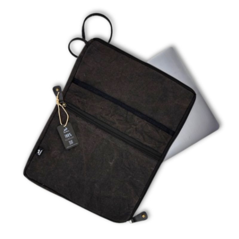 Funda Grande de Lona para Portátil - Charcoal