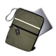 Funda Grande de Lona para Portátil - Oliva