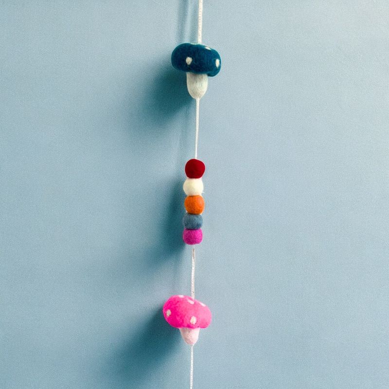 Colgante de Pared de Fieltro - Hongos (colores variados)